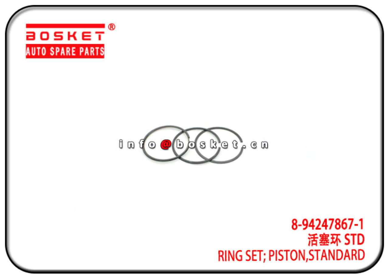 5-87311082-0 8-94247867-1 5873110820 Standard Piston Ring Set Suitable for ISUZU 4JB1 NKR55 