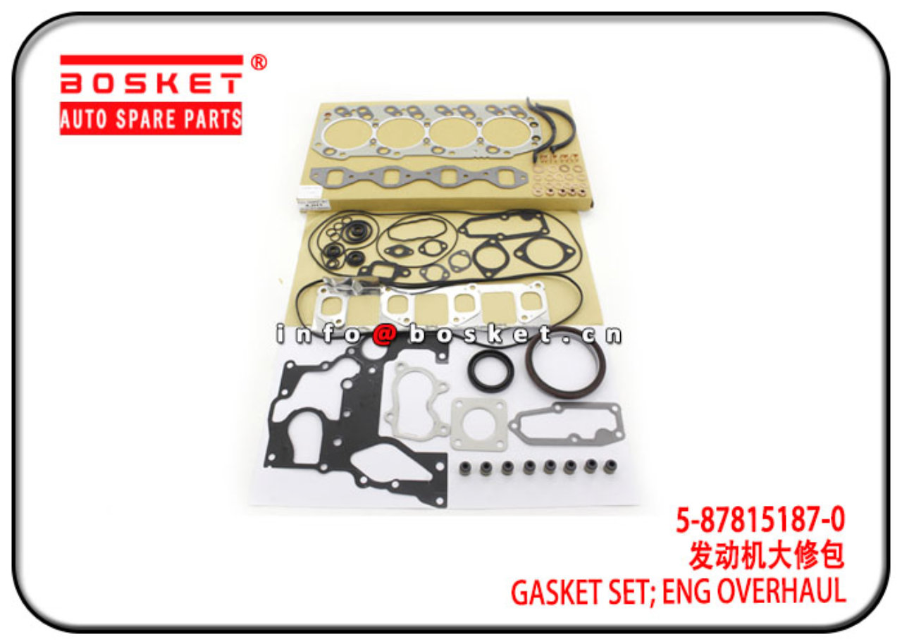 5-87815187-0 5878151870 Engine Overhaul Gasket Set Suitable for ISUZU 4JH1 TFR