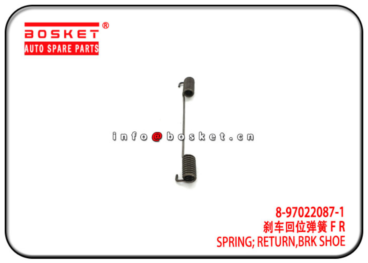 8-97022087-1 8970220871 Brake Shoe Return Spring Suitable for ISUZU 4HF1 NPR ELF