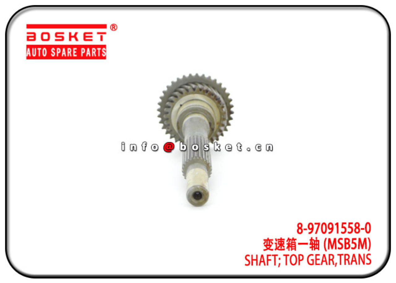 8-97091558-0 8970915580 Transmission Top Gear Shaft Suitable for ISUZU 4JB1 NKR55