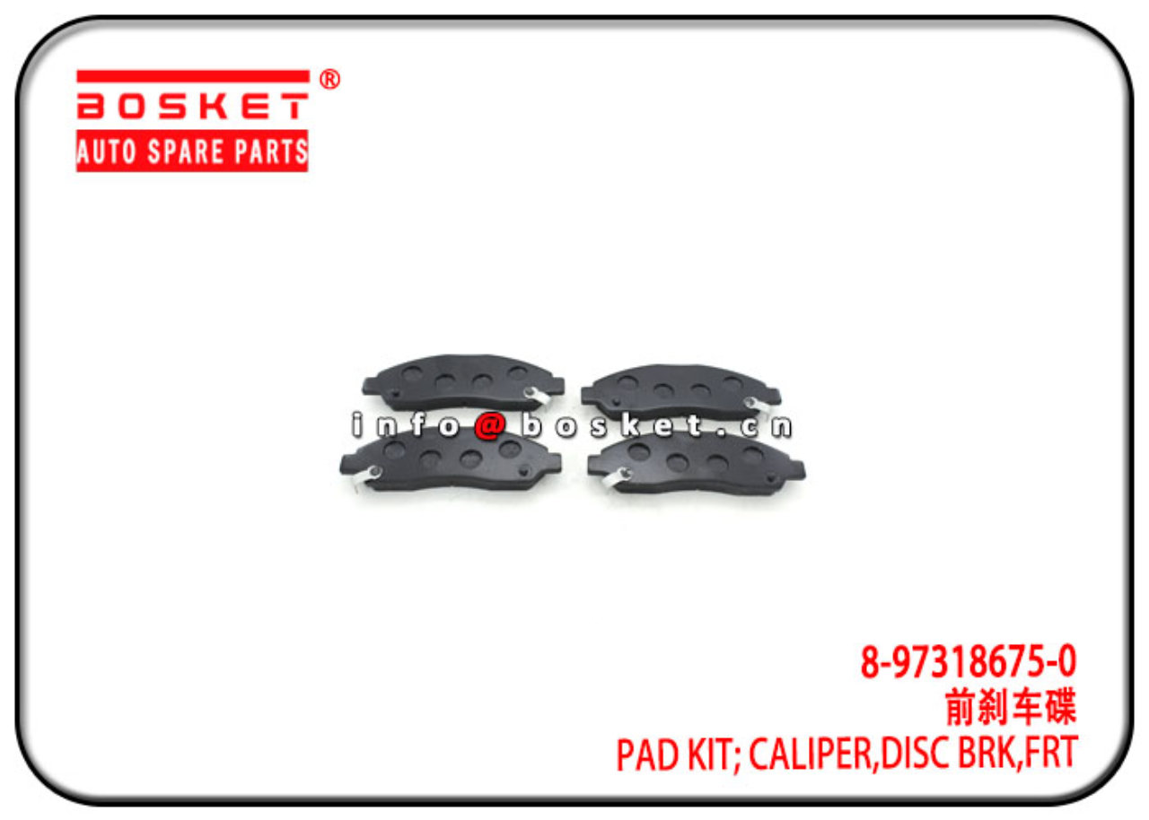 8-97318675-0 8973186750 Front Disc Brake Caliper Pad Kit Suitable for ISUZU DMAX