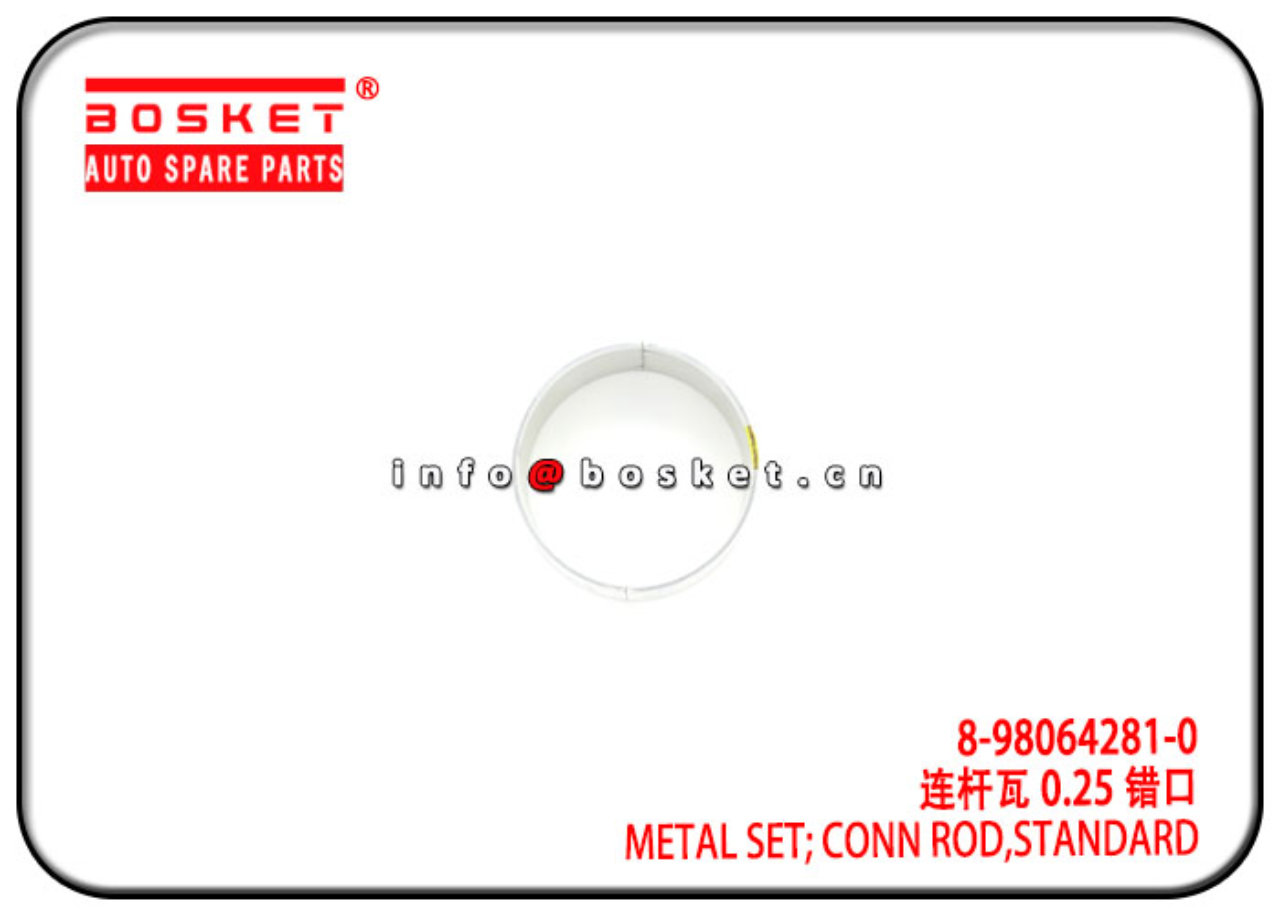 8-98064281-0 8-97131186-1 8980642810 Standard Conn Rod Metal Set Suitable for ISUZU 6HK1 FVR