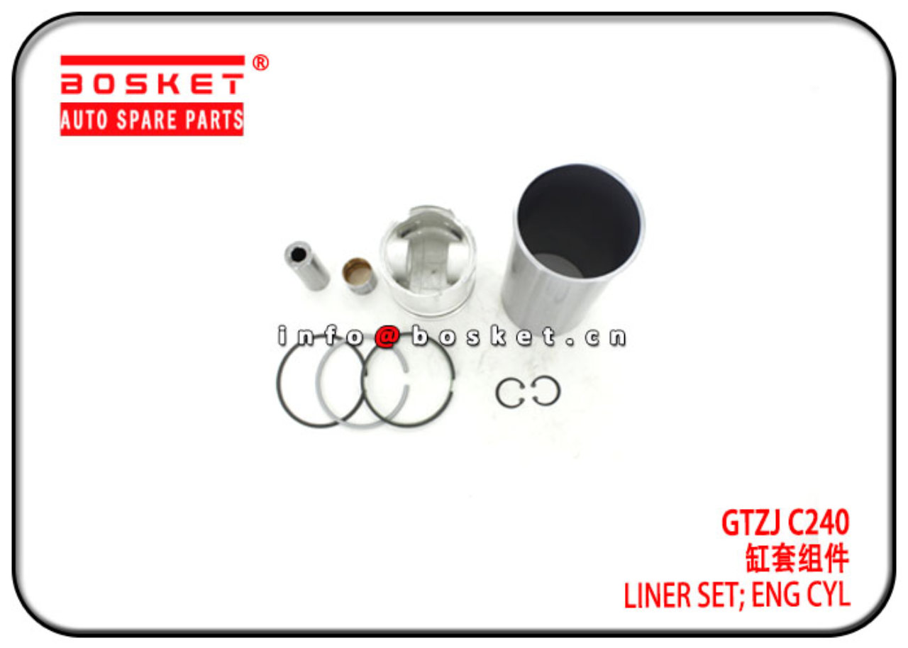 GTZJ C240 Engine Cylinder Liner Set Suitable for ISUZU C240