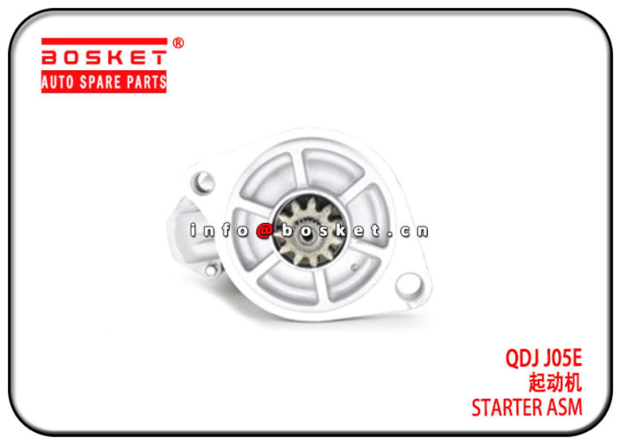 QDJ J05E J08E Starter Assembly Suitable for ISUZU J05E J08E