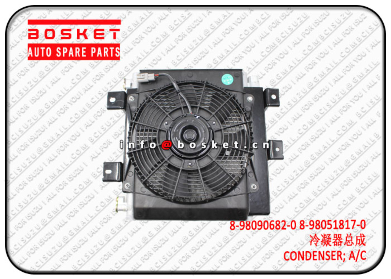 8980906820 8-98090682-0 8-98051817-0 Air Conditioning Condenser 