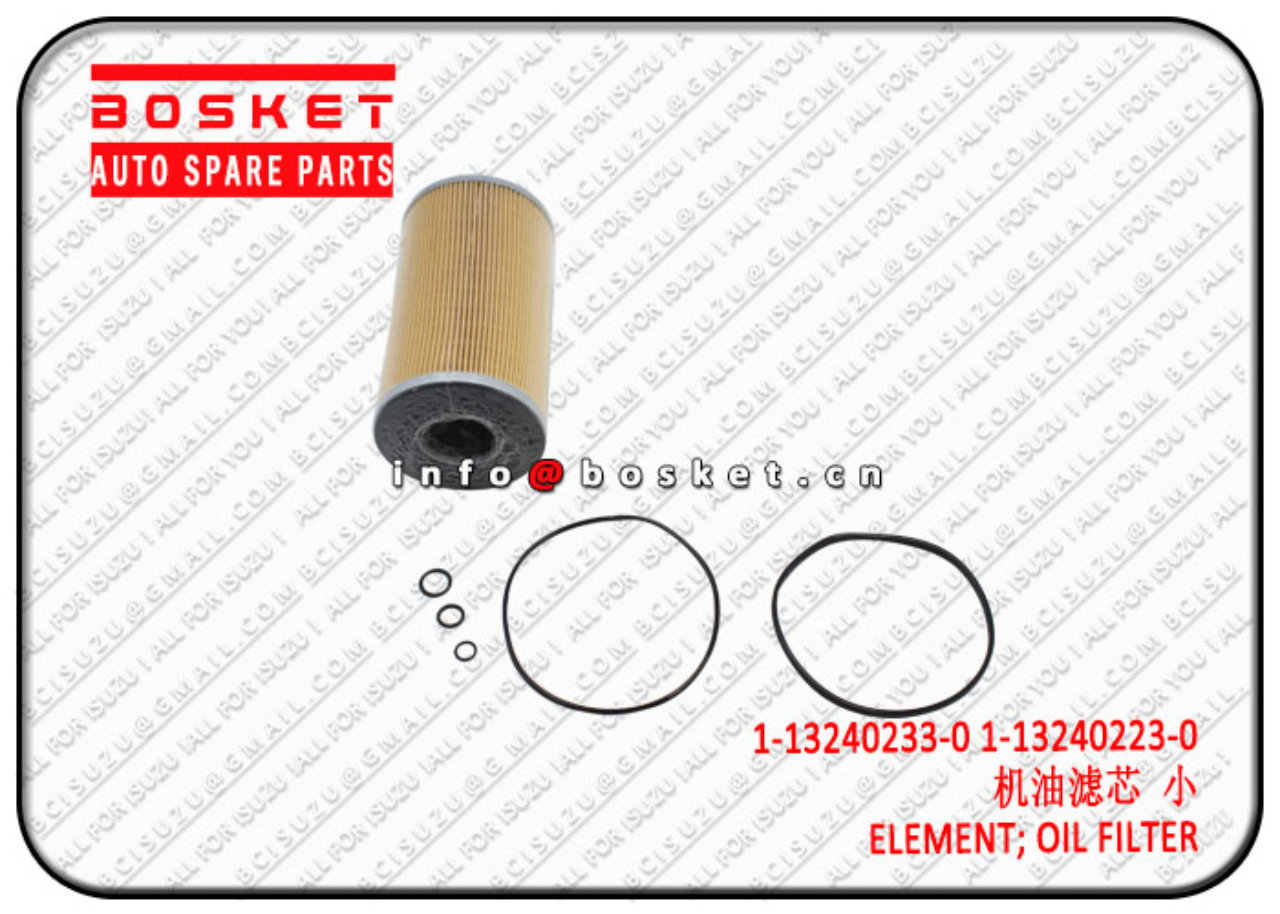 1132402330 1-13240233-0 1-13240223-0 Oil Filter Element Suitable for ISUZU CXZ51 6WF1 VC46 6UZ1 