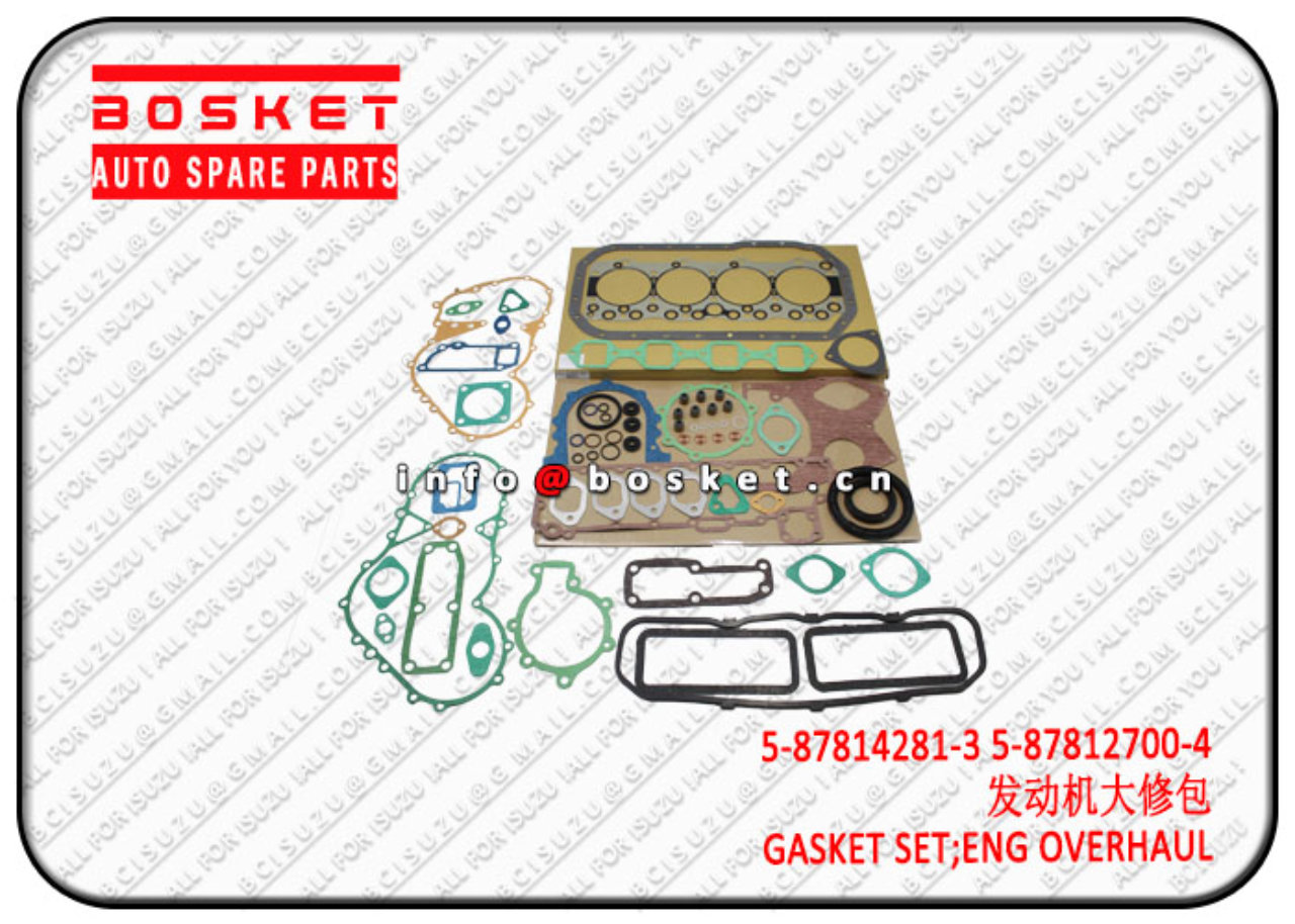 5878142813 5-87814281-3 5-87812700-4 Engine Overhaul Gasket Set Suitable for ISUZU 4BG1