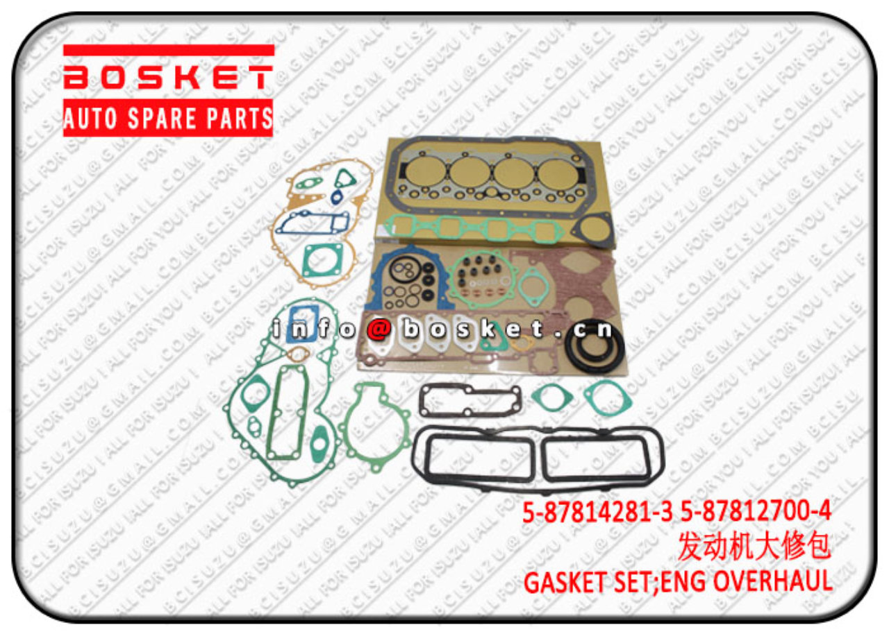 5878142813 5-87814281-3 5-87812700-4 Engine Overhaul Gasket Set Suitable for ISUZU 4BG1