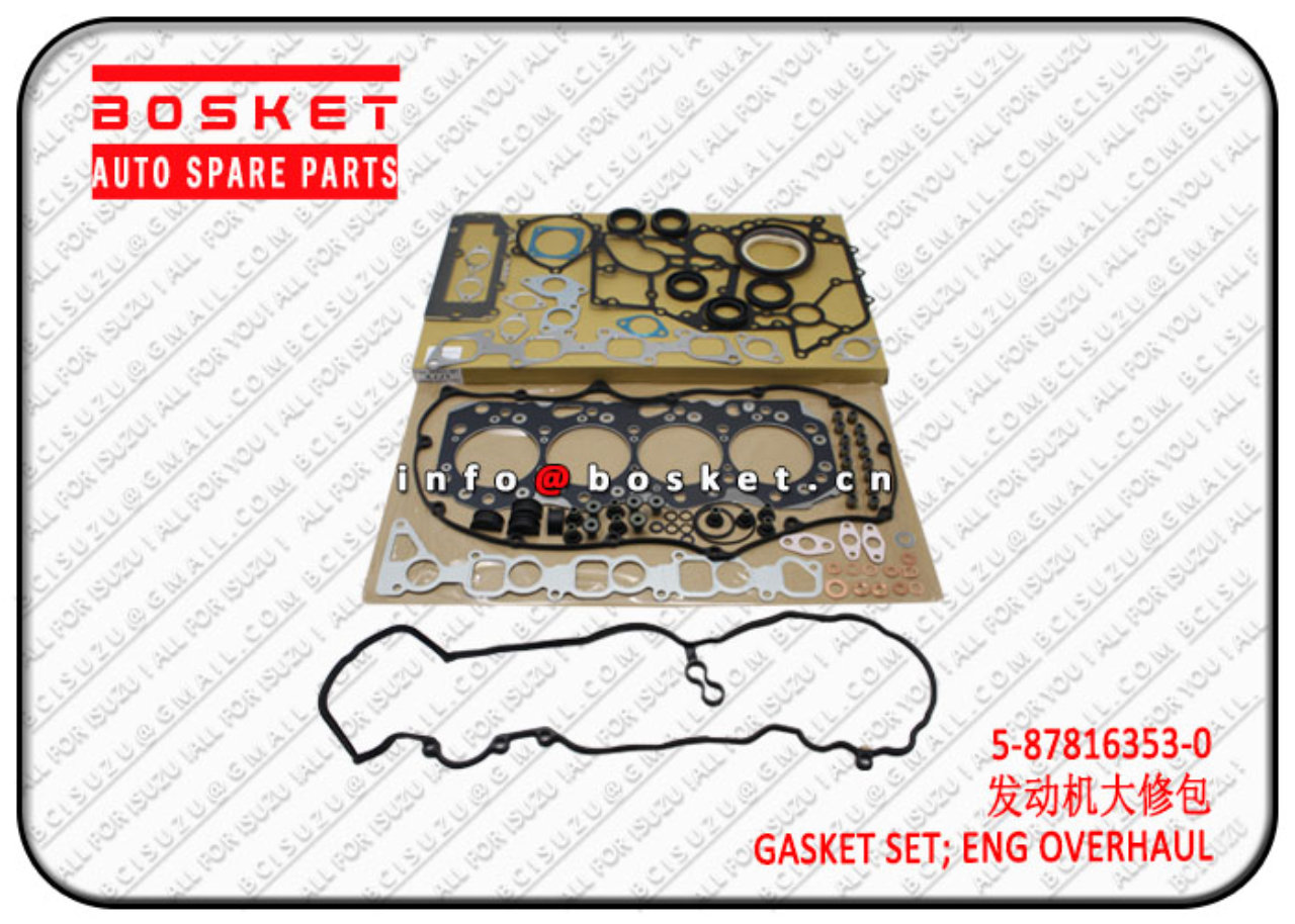 5878163530 5-87816353-0 Engine Overhaul Gasket Set Suitable for ISUZU 4JJ1T