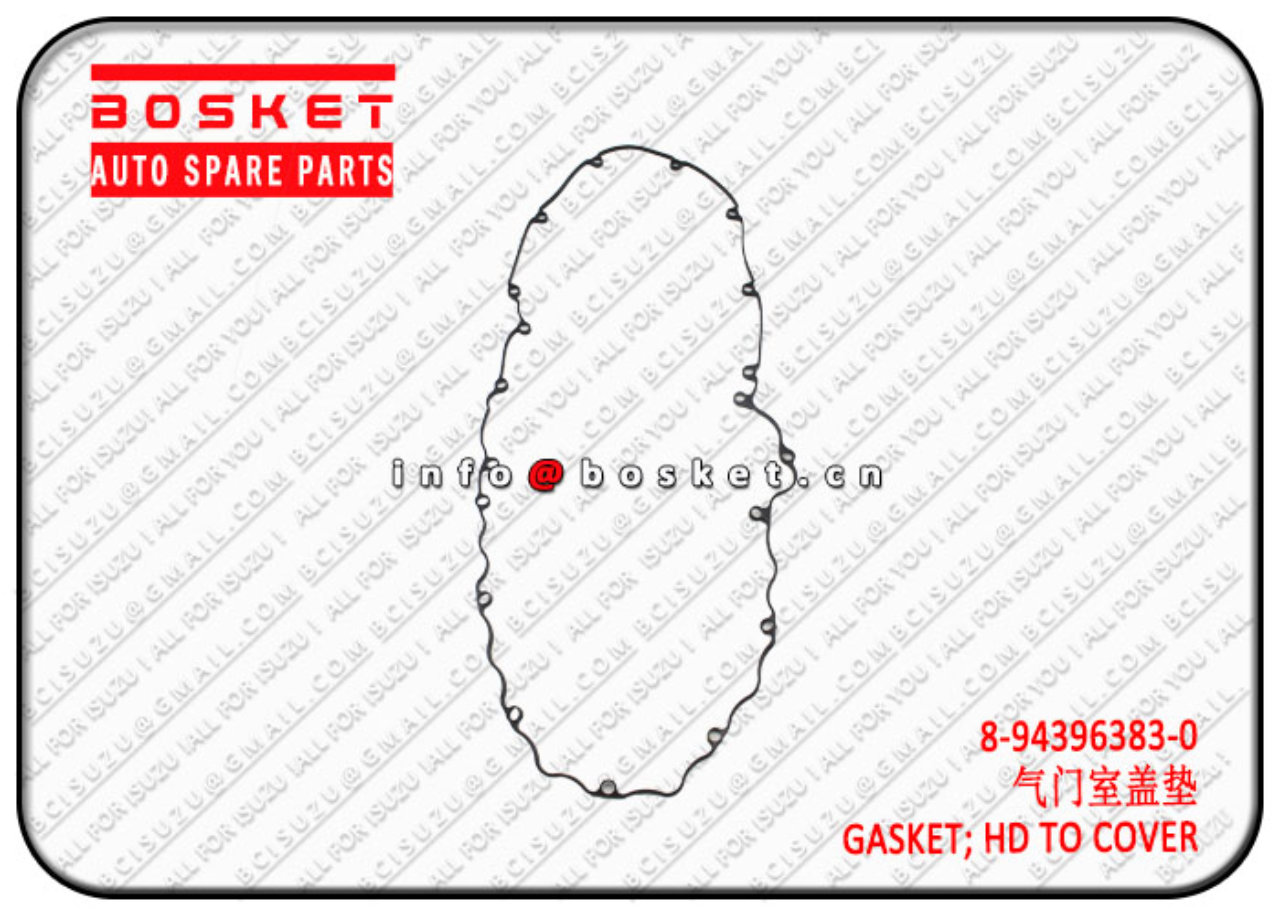 8943963830 8-94396383-0 Head To Cover Gasket Suitable for ISUZU LT132 6HE1