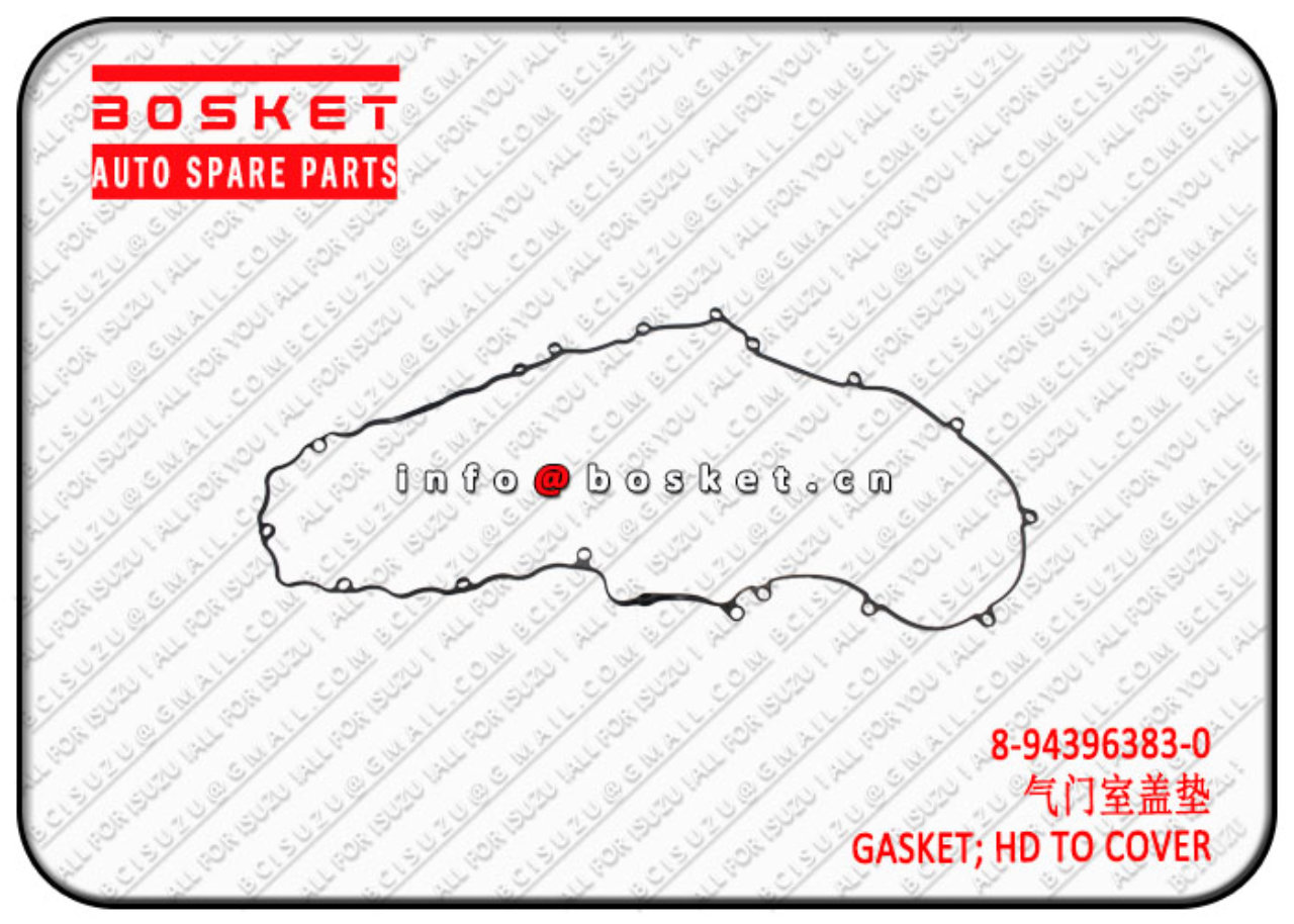 8943963830 8-94396383-0 Head To Cover Gasket Suitable for ISUZU LT132 6HE1