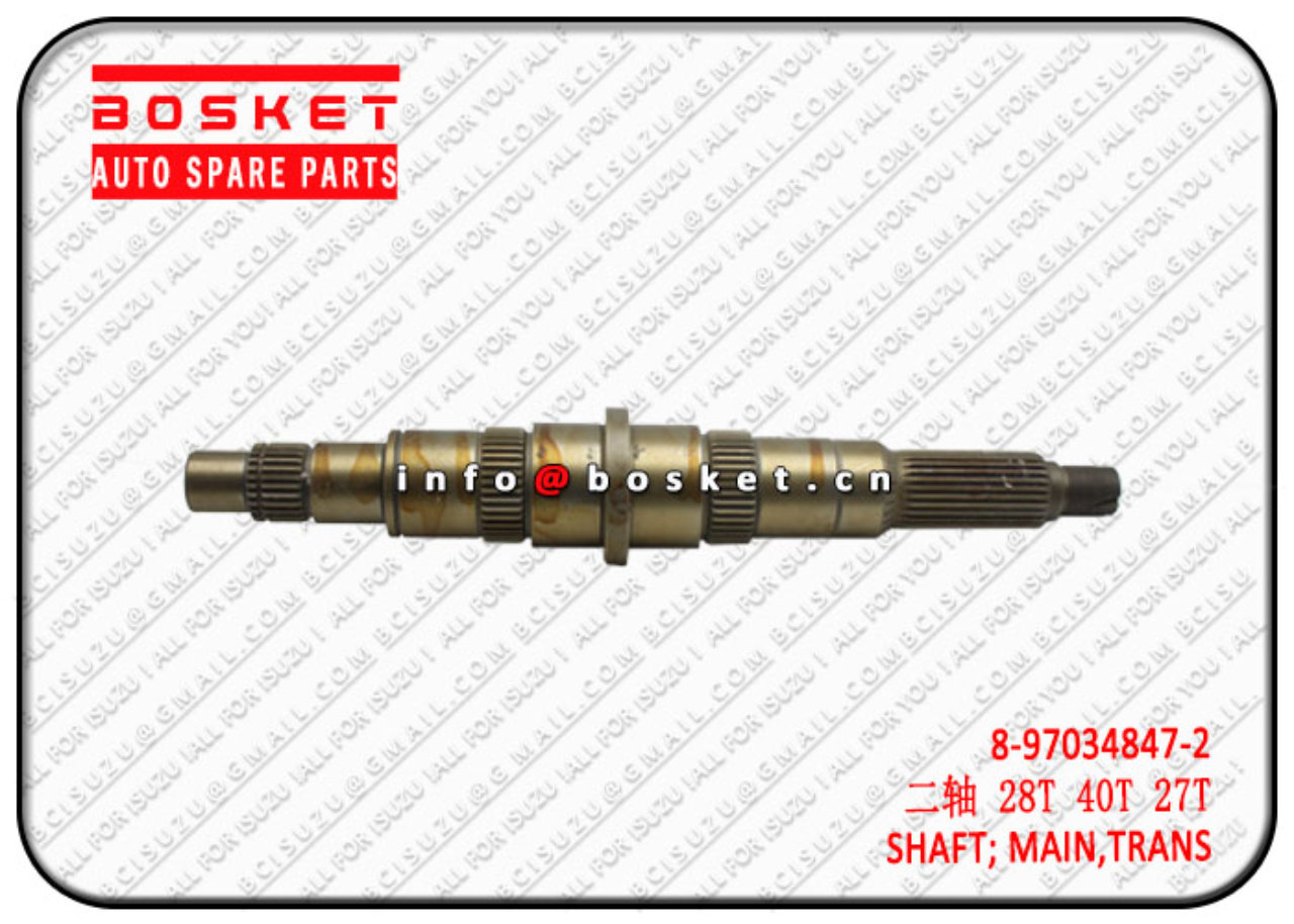 8970348472 8-97034847-2 Transmission Main Shaft Suitable for ISUZU 4HF1 MXA5R