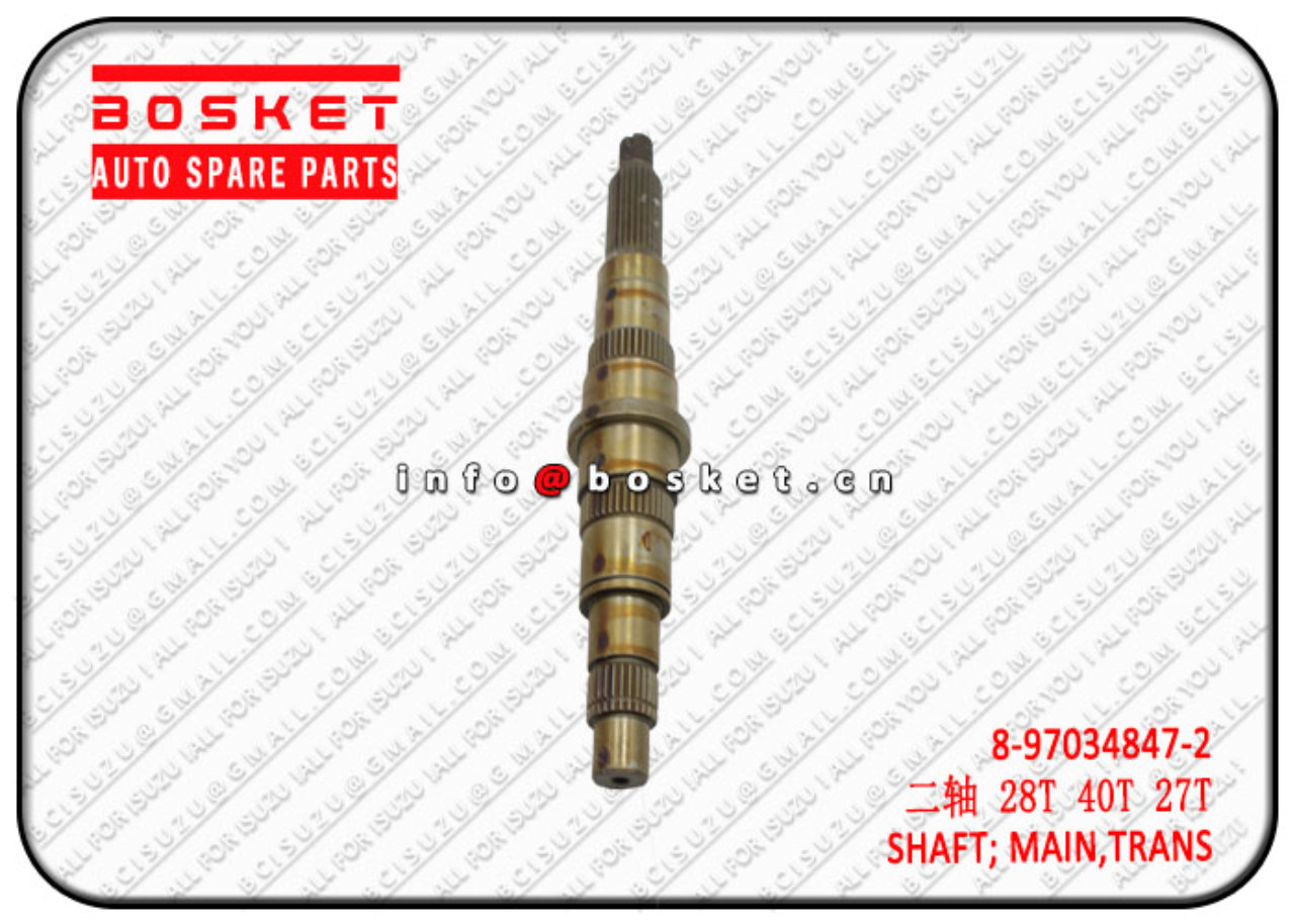 8970348472 8-97034847-2 Transmission Main Shaft Suitable for ISUZU 4HF1 MXA5R