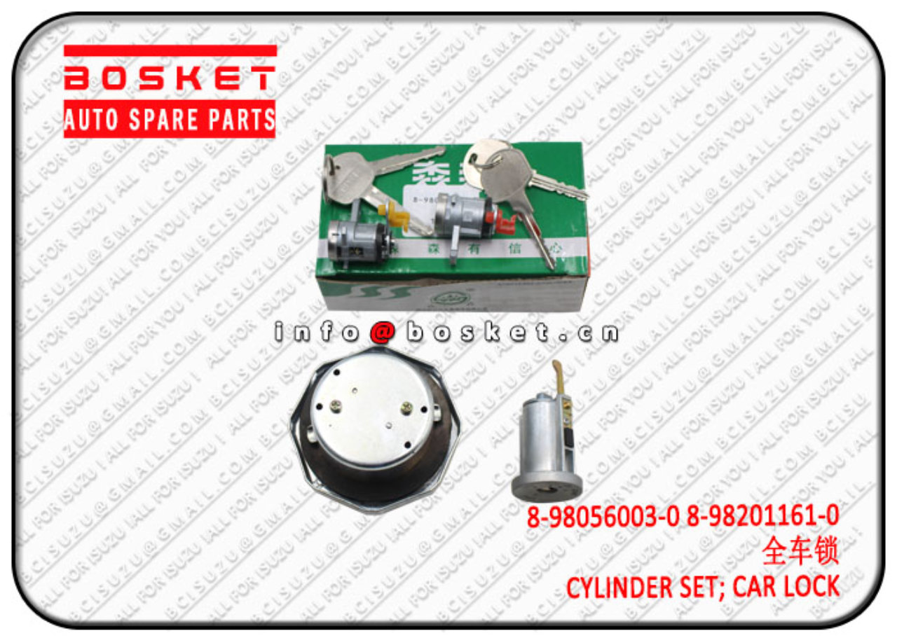 8980560030 8982011610 8-98056003-0 8-98201161-0 Car Lock Cylinder Set Suitable for ISUZU ELF 4HK1