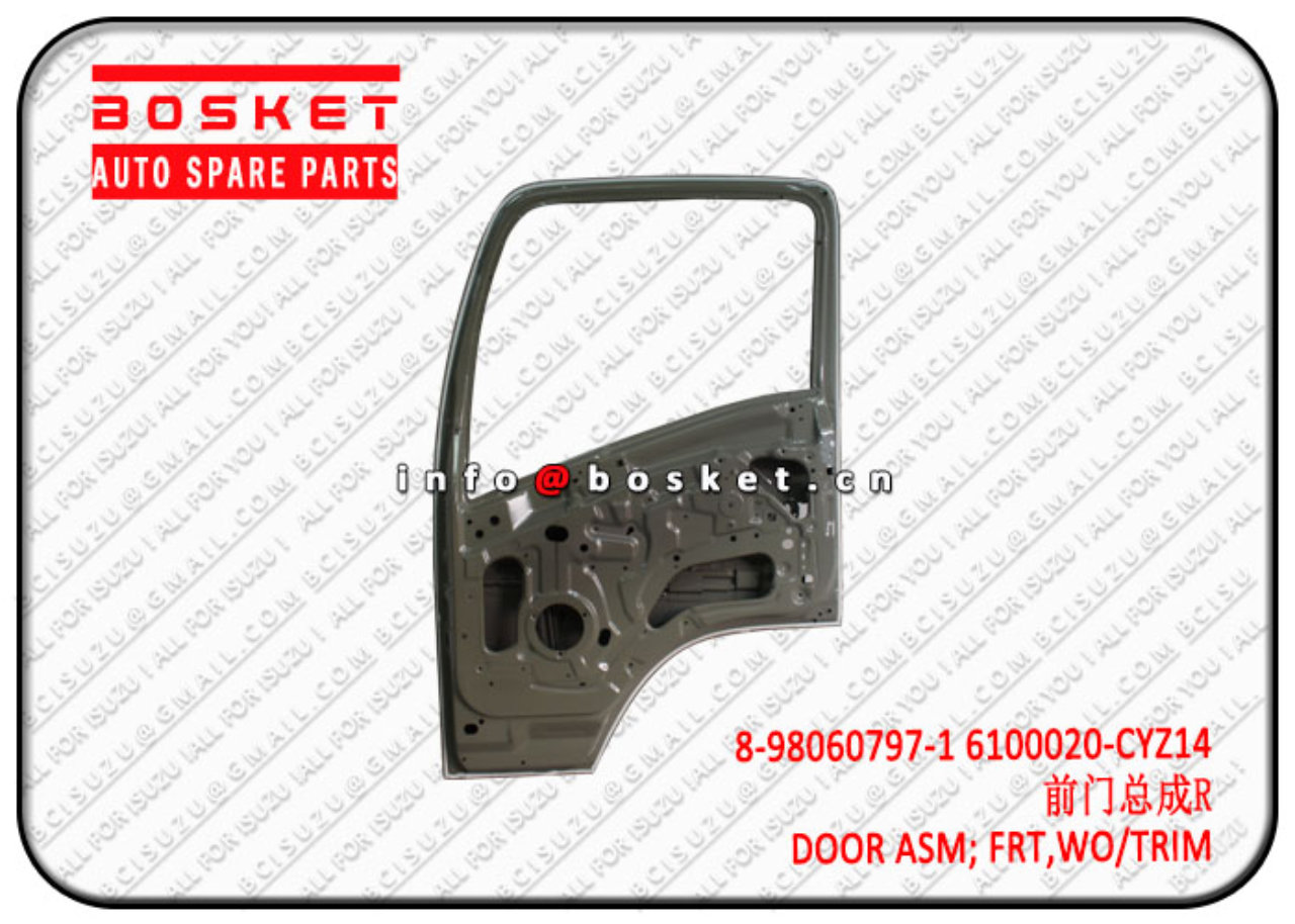 8980607971 8-98060797-1 6100020-CYZ14  Without Trim Front Door Assembly Suitable for ISUZU VC46