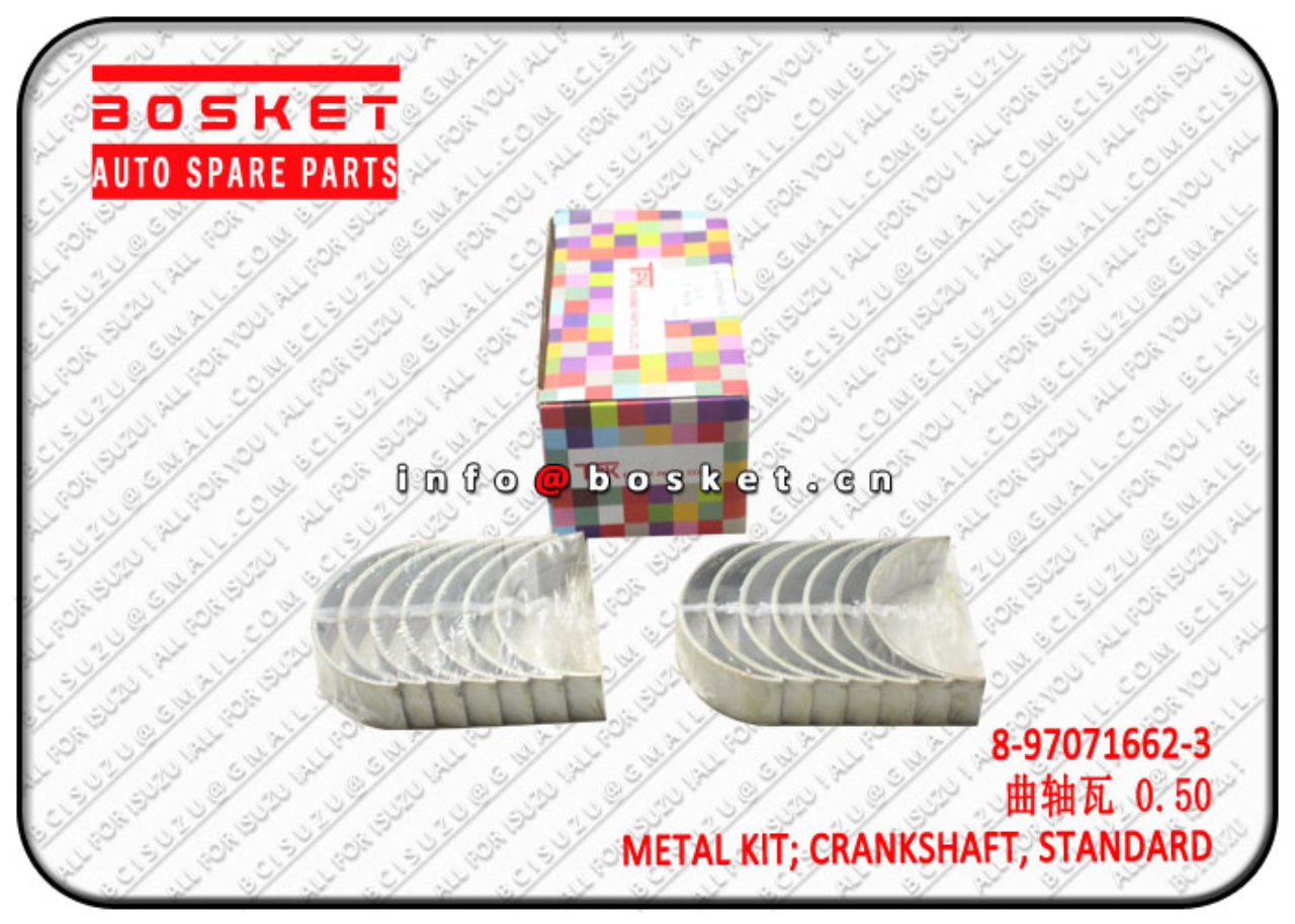 8970716623 8-97071662-3 Standard Crankshaft metal kit Suitable for ISUZU 4BD2 NPR