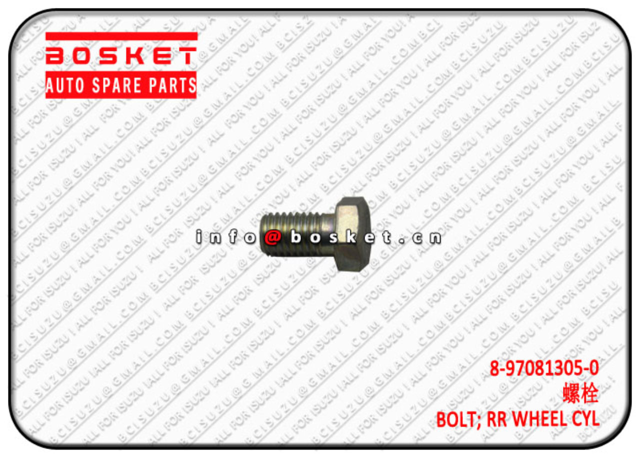 8970813050 8-97081305-0 Rear Wheel Cylinder Bolt Suitable for ISUZU 700P 4HK1