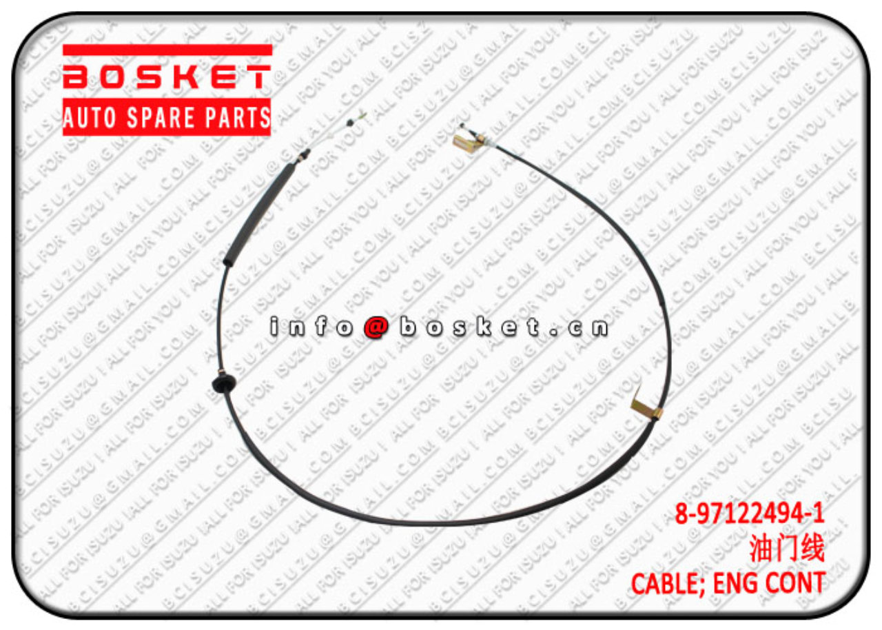 8971224941 8-97122494-1 Engine Control Cable Suitable for ISUZU NPR