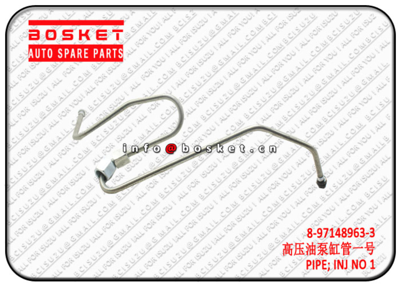 8971489633 8-97148963-3 Suitable Injection Number1 Pipe for ISUZU NPR 4HE1