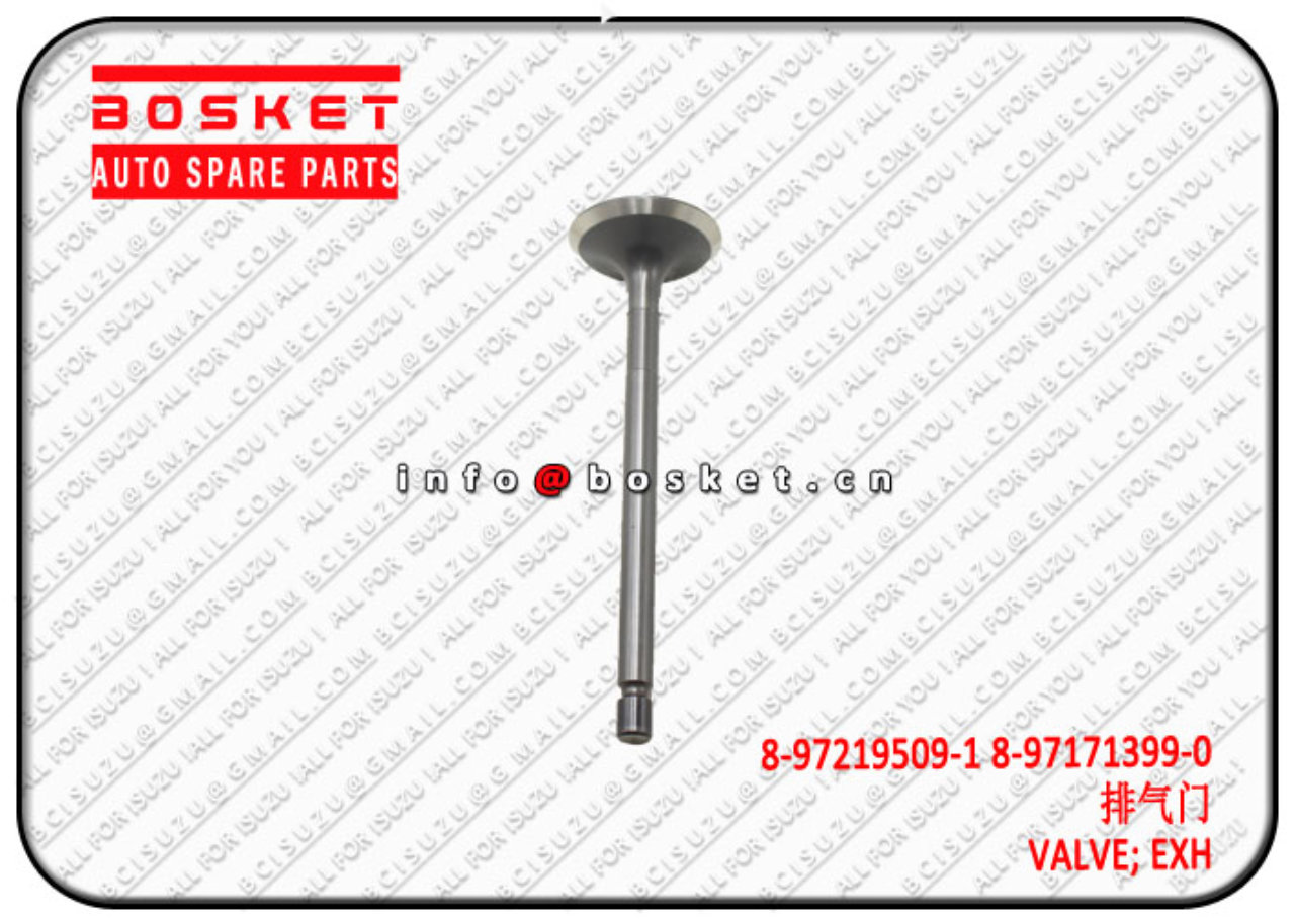 8972195091 8971713990 8-97219509-1 8-97171399-0 Exhaust Valve Suitable for ISUZU NPR66 4HF1