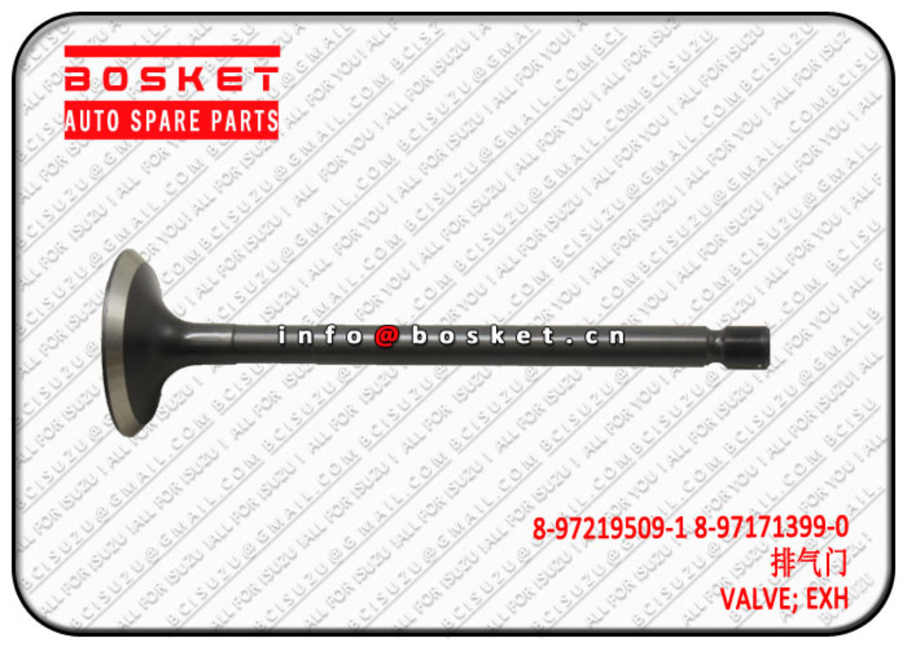 8972195091 8971713990 8-97219509-1 8-97171399-0 Exhaust Valve Suitable for ISUZU NPR66 4HF1