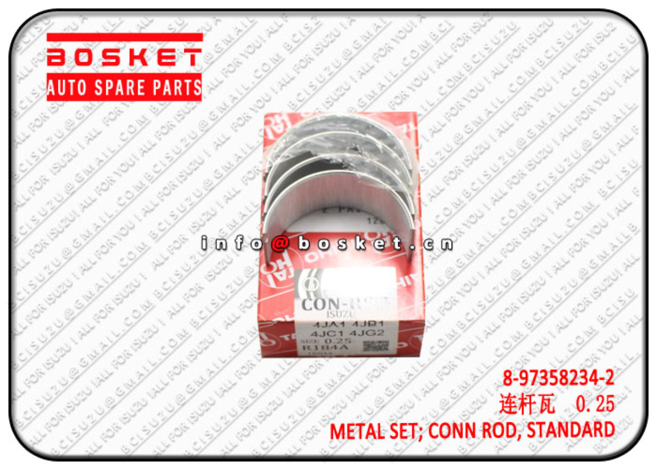 8973582342 8-97358234-2 0.25 Standard Connecting Rod Metal Set Suitable for ISUZU 4JJ1 4JA1 NHR NKR