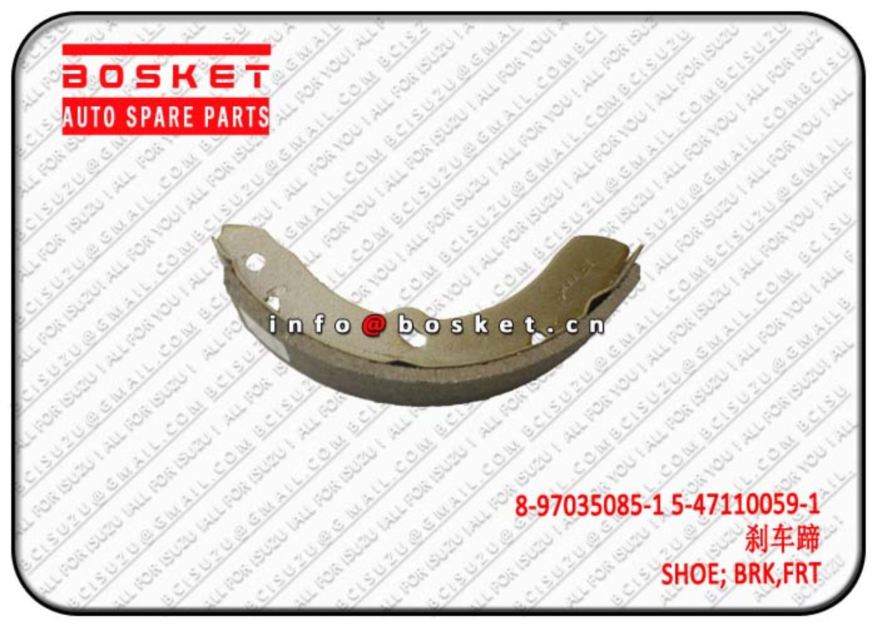 8970350851 5471100591 8-97035085-1 5-47110059-1 Front Brake Shoe Suitable for ISUZU NKR55 4JB1