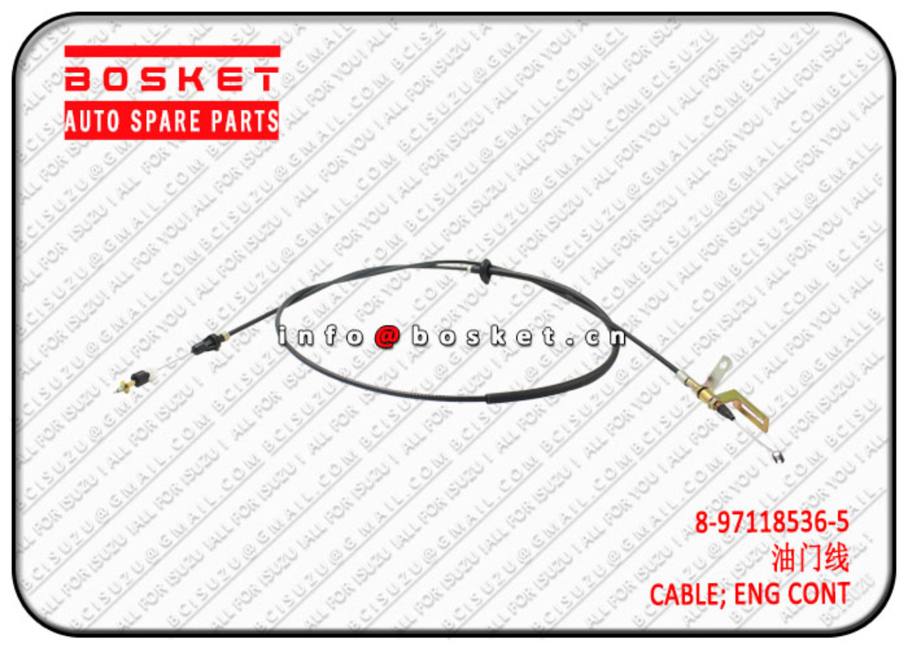 8971185365 8-97118536-5 Engine Control Cable Suitable for ISUZU NPR66 4HF1