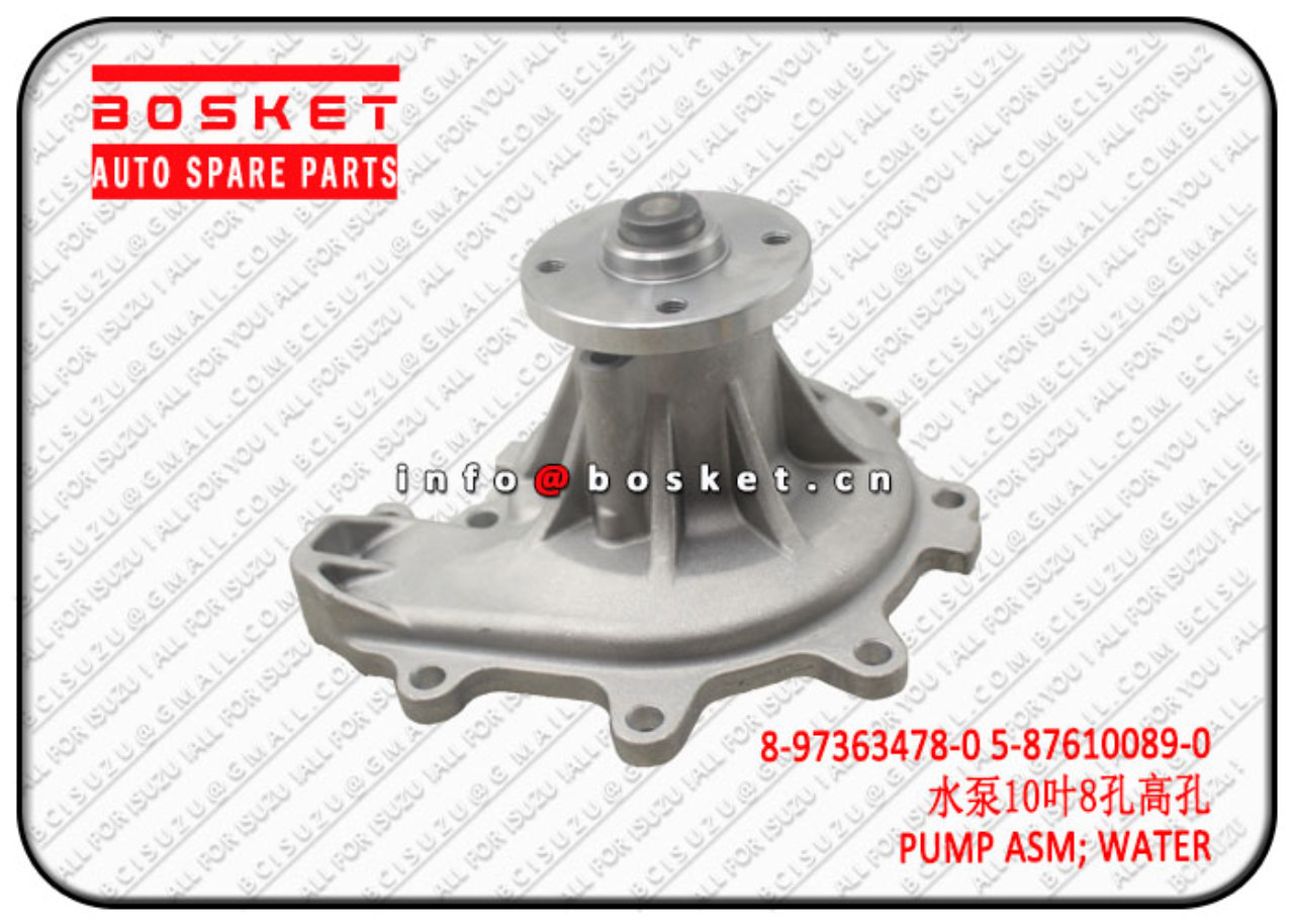 8973634780 5876100890 8-97363478-0 5-87610089-0 Water Pump Assembly Suitable for ISUZU 700P 4HK1