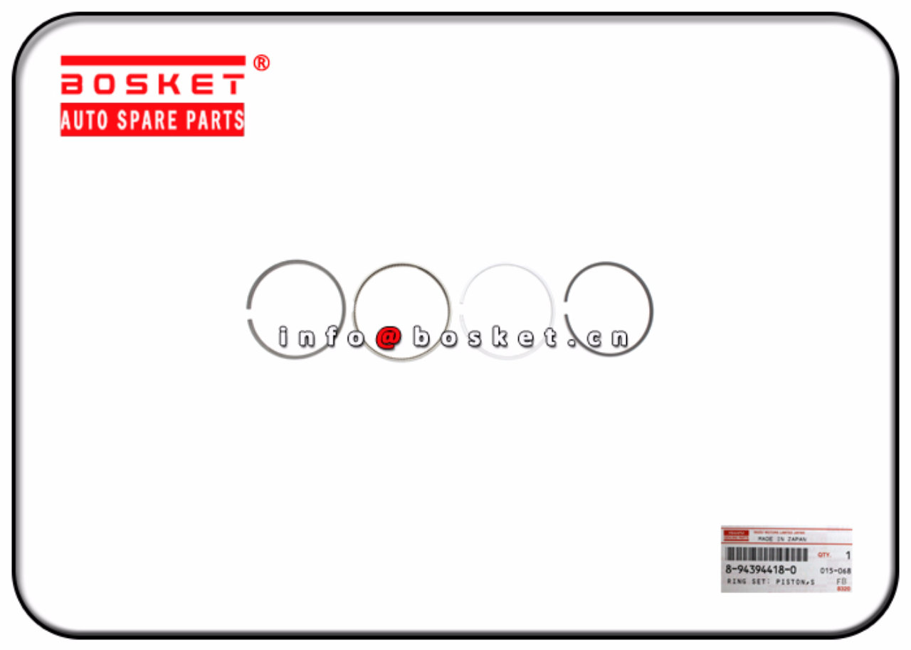 8-94394418-0 8943944180 Standard Piston Ring Set Suitable for ISUZU FTR 