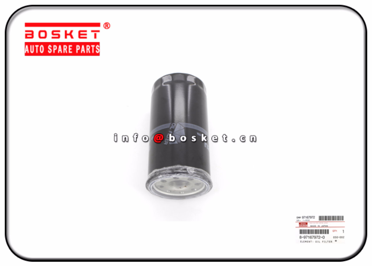 8-97167972-0 5-87610017-BVP 8971679720 587610017BVP Oil Filter Element Suitable for ISUZU 4JX UBS