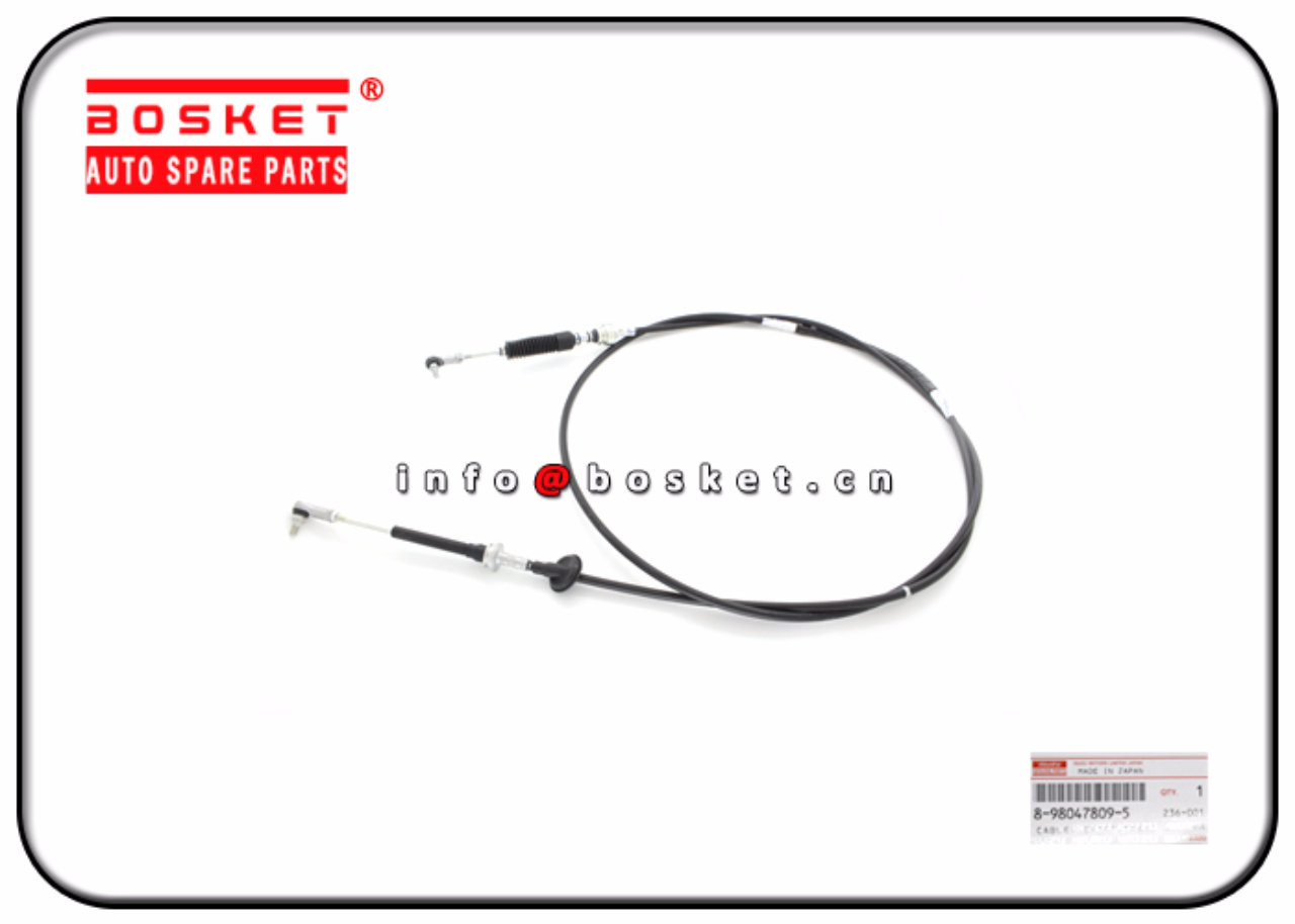 8-98047809-5 8980478095 Transmission Control Shift Cable Suitable for ISUZU6HK1 FVR34