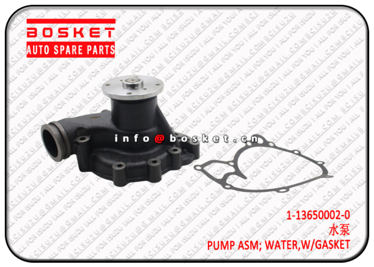 1136500020 1-13650002-0 With Gasket Water Pump Assembly Suitable for ISUZU FVR23 6SD1