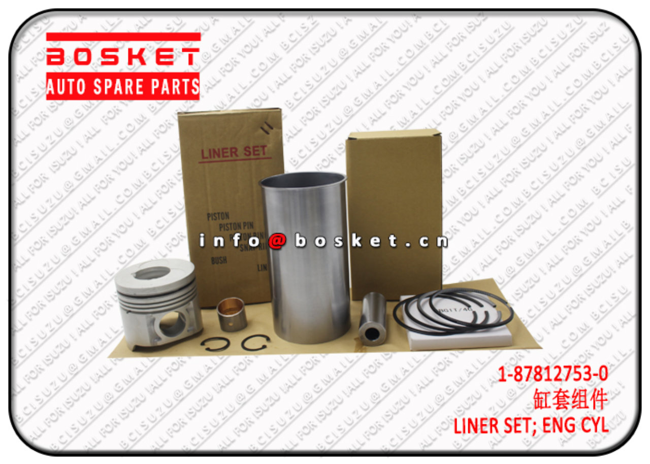 1878127530 1-87812753-0 Engine Cylinder Liner Set Suitable for ISUZU 6BG1T XE