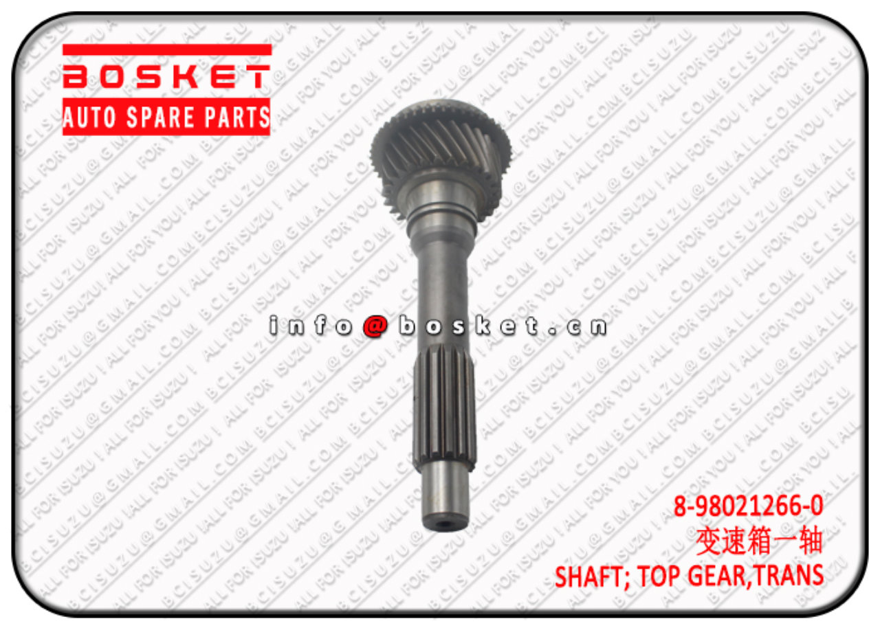 8980212660 8-98021266-0 Trans Top Gear Shaft Suitable for ISUZU 4HF1 4HG1 MYY5T