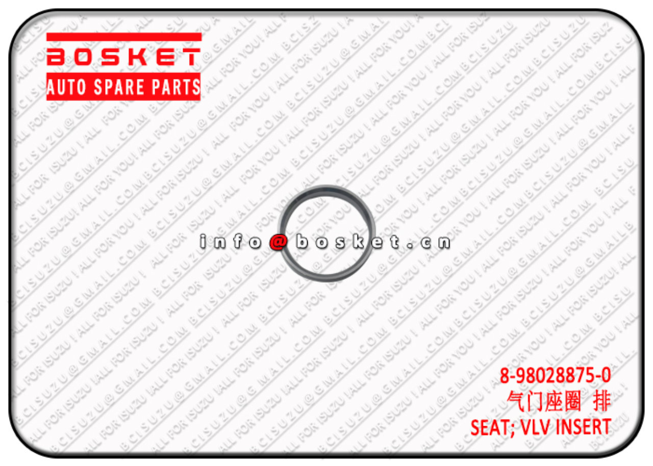 8980288750 8972165110 8-98028875-0 8-97216511-0 Valve Insert Seat Suitable for ISUZU FVR34 6HK1