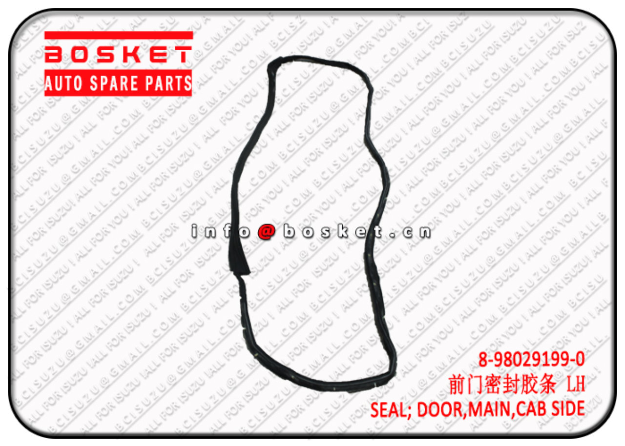 8980291990 8-98029199-0 Cab Side Main Door Seal Suitable for ISUZU 700P