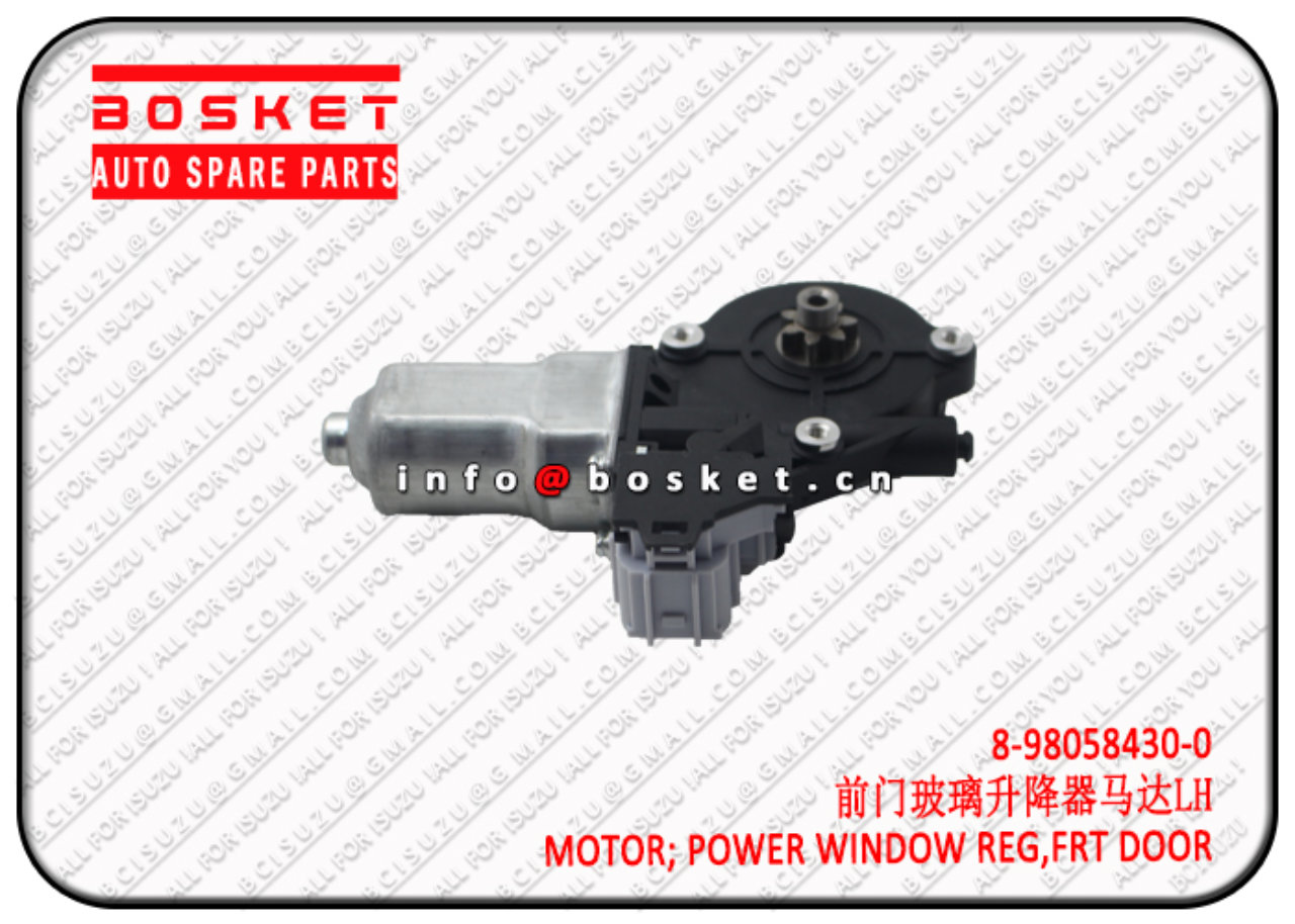 8980584300 8-98058430-0 Front Door Power Window Regulator Motor Suitable for ISUZU VC46 4HG1