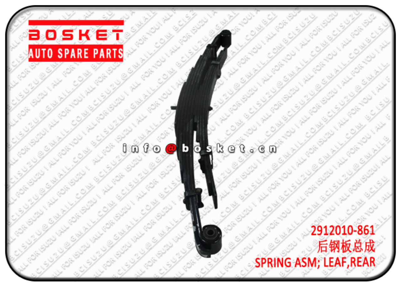 2912010861 2912010-861 Rear leaf Spring Assembly Suitable for ISUZU 600P