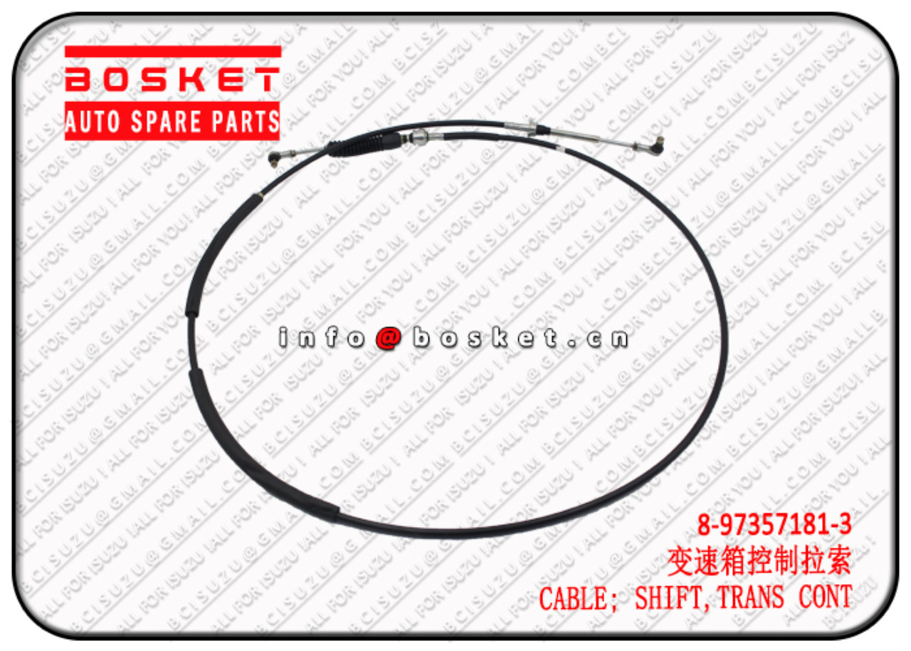 8973571813 8-97357181-3 Transmission Control Shift Cable Suitable for ISUZU NQR75