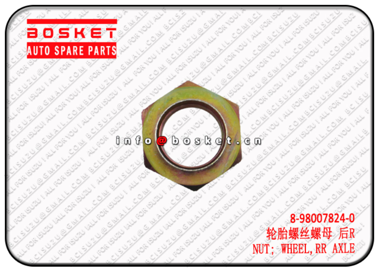 8980078240 8943651450 8-98007824-0 8-94365145-0 Rear Axle Wheel Nut Suitable for ISUZU NPR75 4HK1