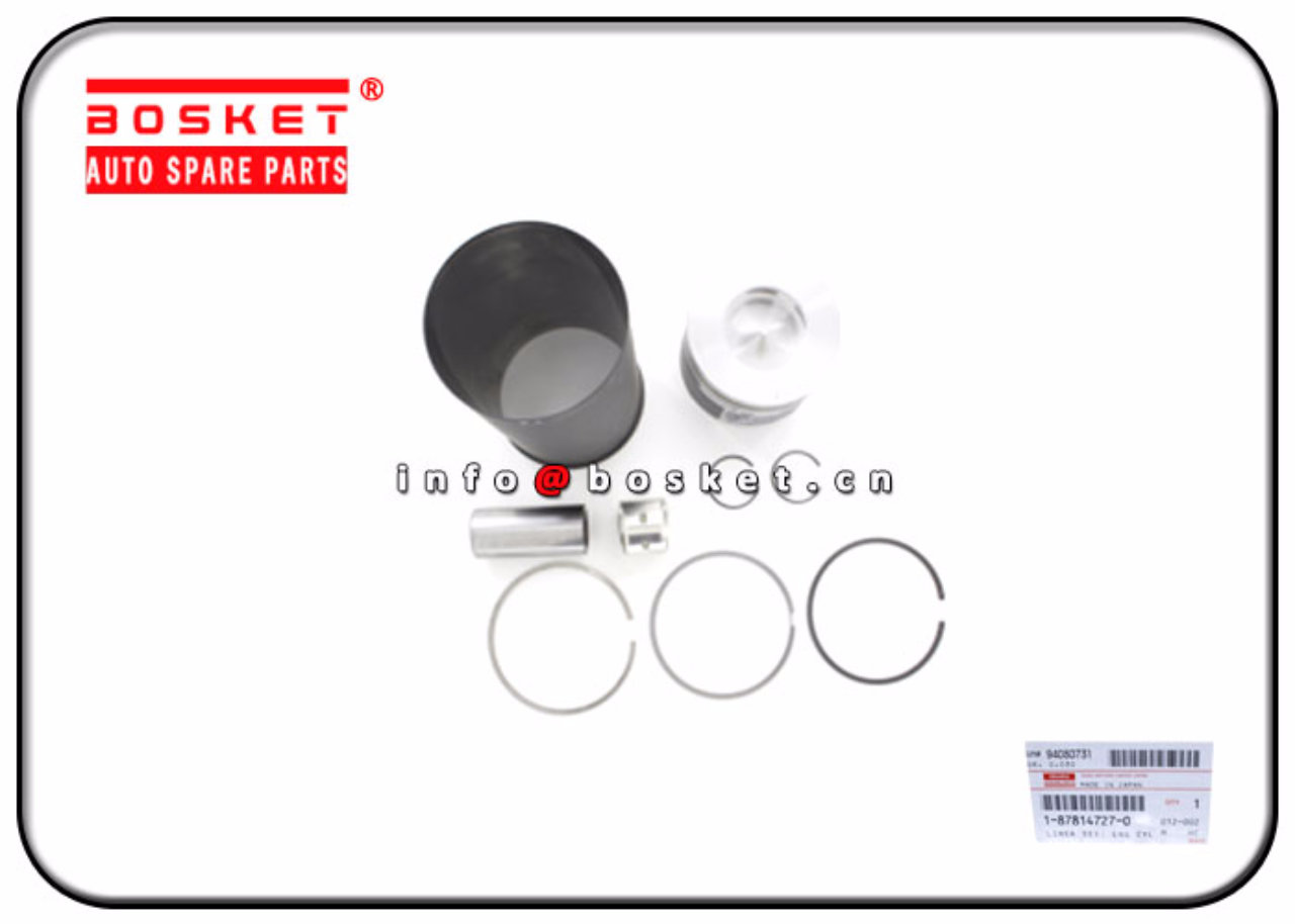 1-87814727-0 1-87813120-6 1878147270 1878131206 Engine Cylinder Liner Set Suitable for ISUZU 6HK1 FR