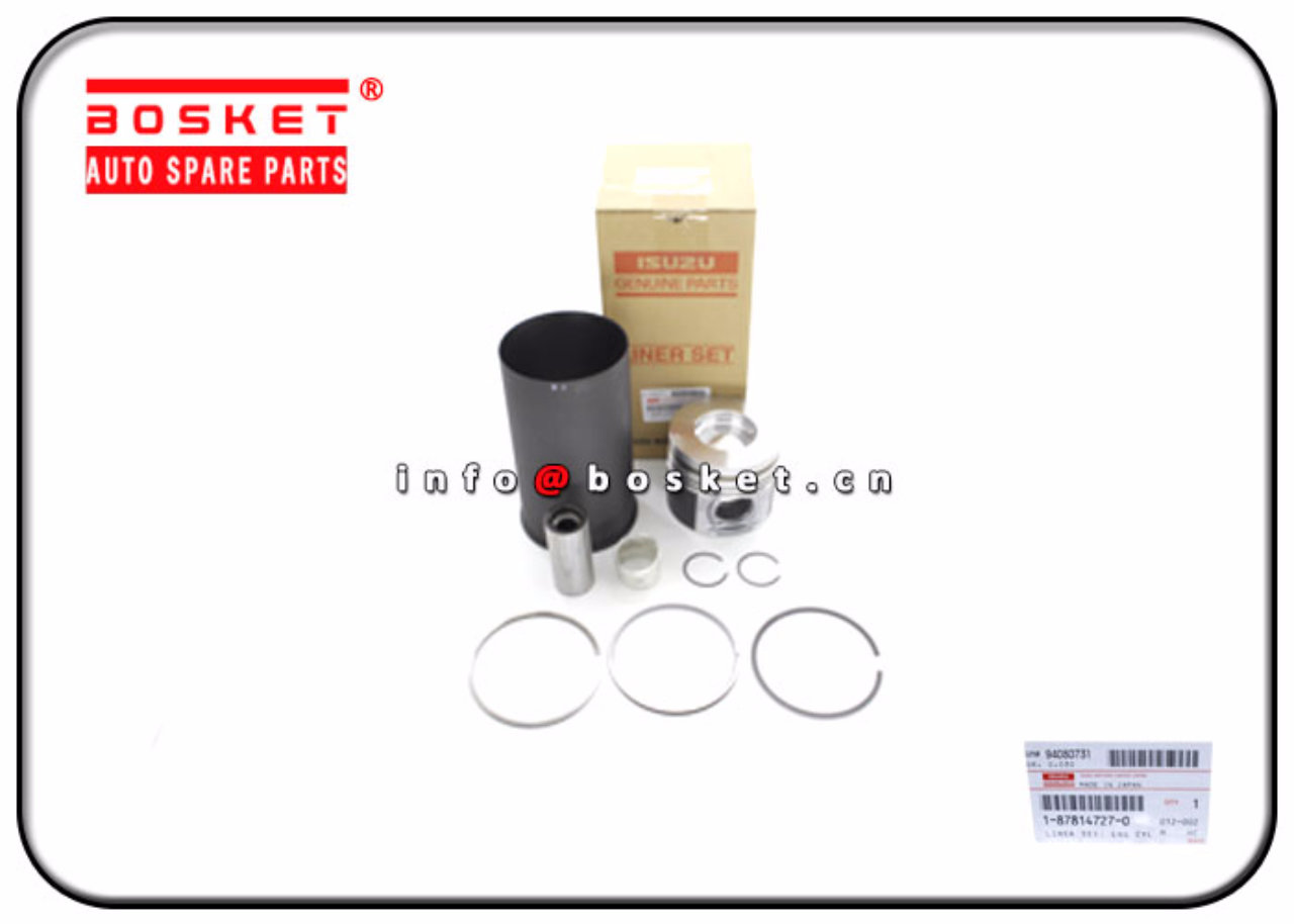 1-87814727-0 1-87813120-6 1878147270 1878131206 Engine Cylinder Liner Set Suitable for ISUZU 6HK1 FR