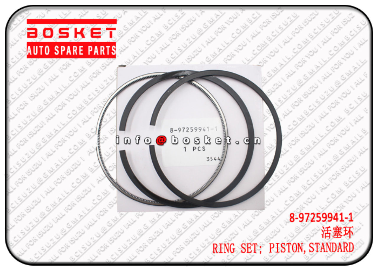 8972599411 8-97259941-1 STANDARD PISTON RING SET Suitable for ISUZU NKR NPR ​4JH1