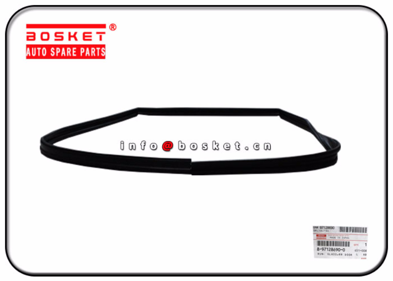 8-97128690-0 8-94358580-0 8971286900 8943585800 Rear Door Glass Run Suitable for ISUZU 4ZE1 UBS17