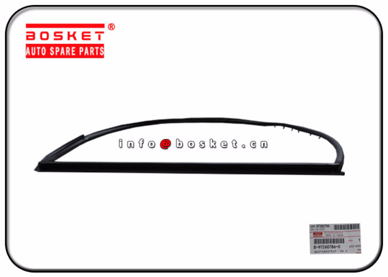 8-97260786-0 8-97811401-0 8972607860 8978114010 Rear Door Weatherstrip Suitable for ISUZU6VD1 UBS25