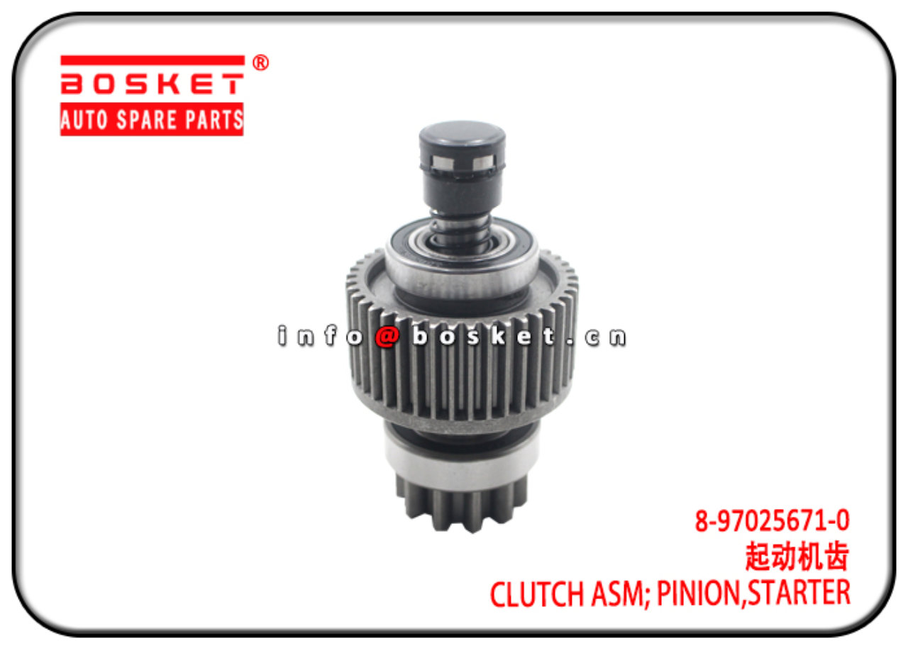 8970256710 8-97025671-0 Starter Pinion Clutch Assembly Suitable for ISUZU NPR66 4HF1