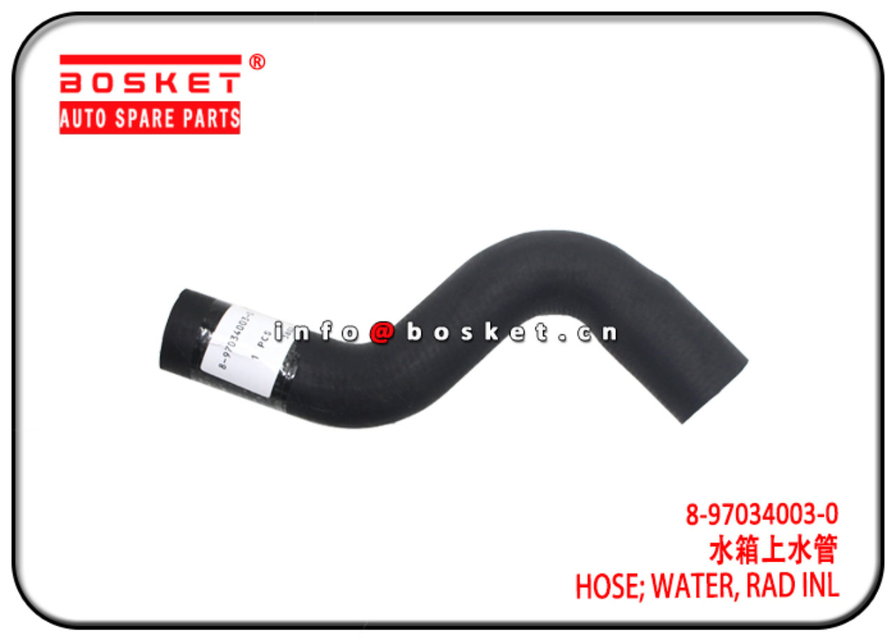 8970340030 8-97034003-0 Inlet Radiator Water Hose Suitable for ISUZU NKR55 4JB1