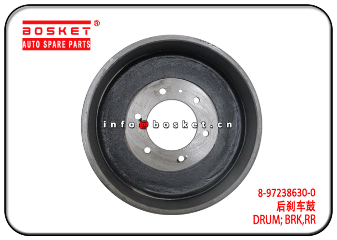 8972386300 8-97238630-0 Rear Brake Drum Suitable for ISUZU DMAX 4X4