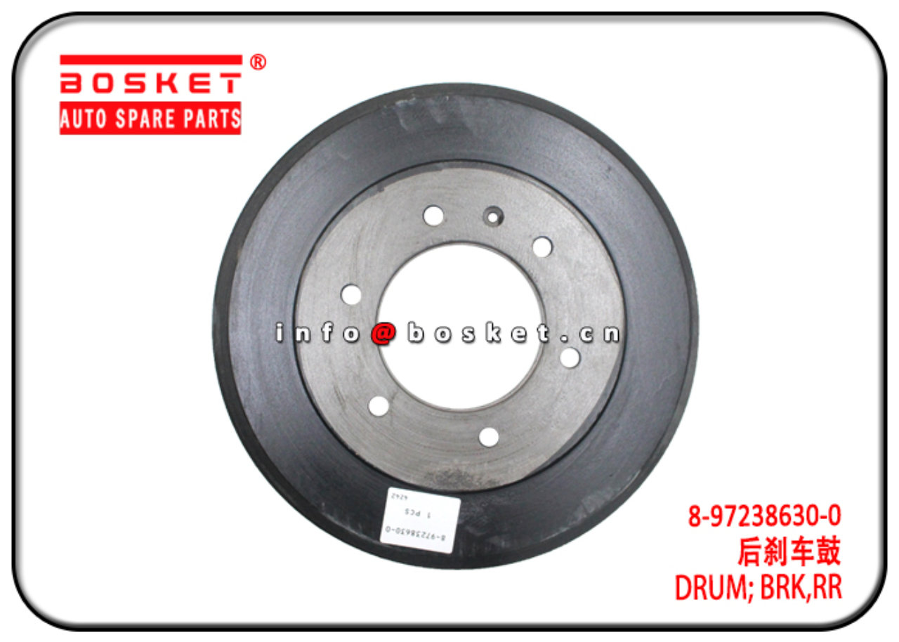 8972386300 8-97238630-0 Rear Brake Drum Suitable for ISUZU DMAX 4X4